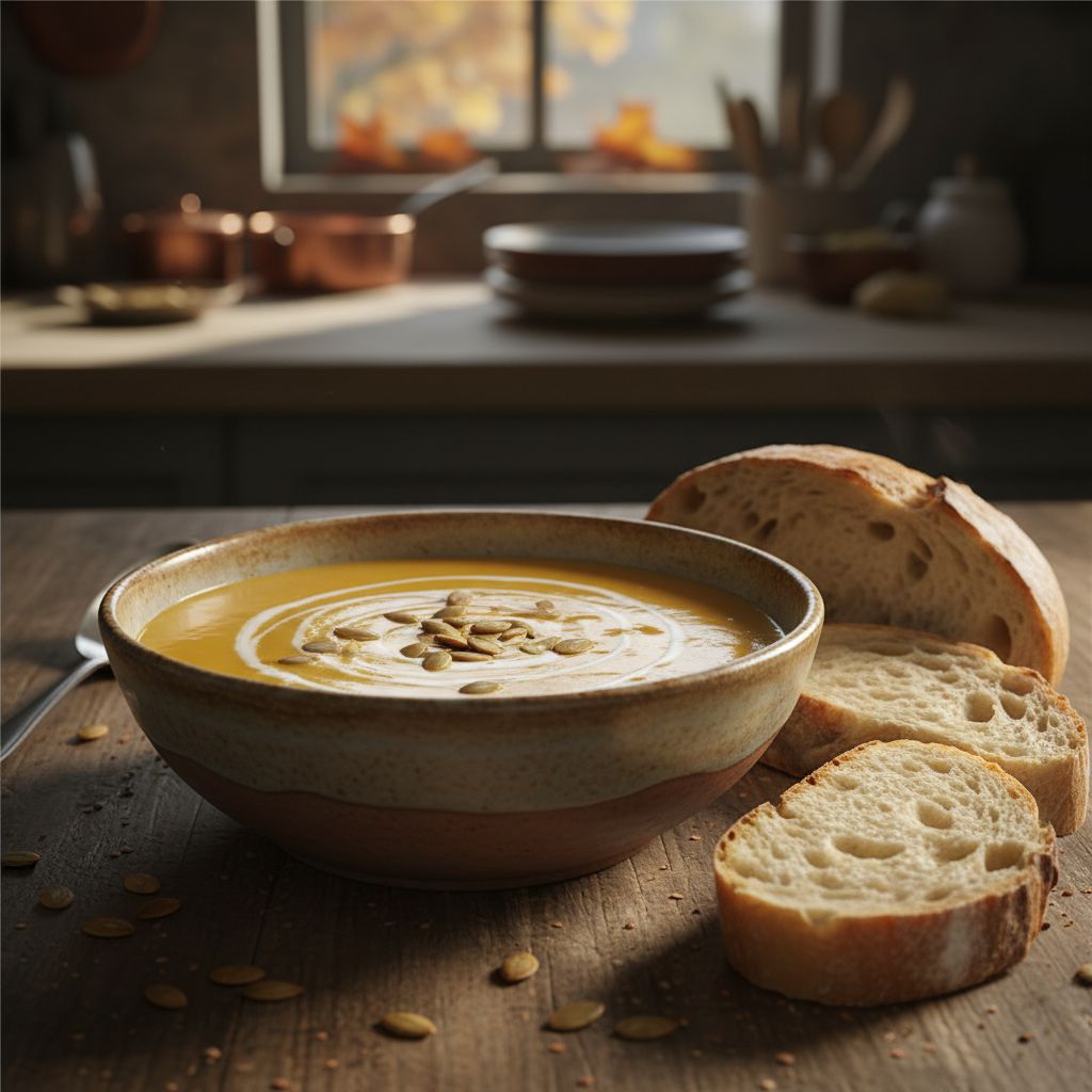 Cremige-Kyrbissuppe-mit-Ingwer