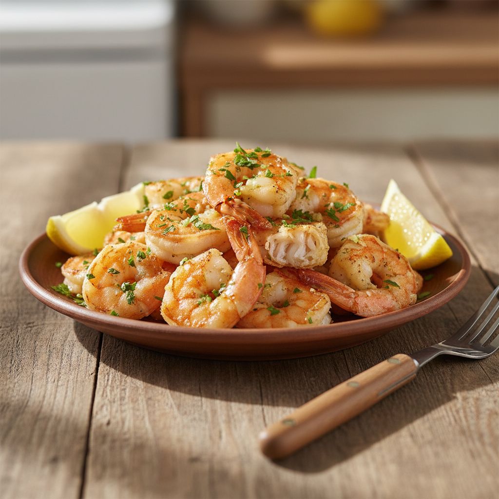 Air-Fryer-Garnelen-mit-Knoblauch