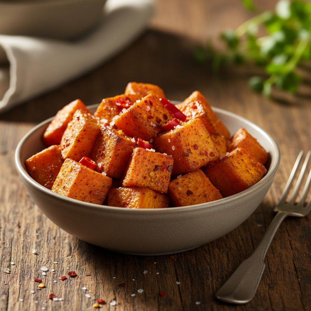 Air-Fryer-Syykartoffel-Wyrfel-wyrzig