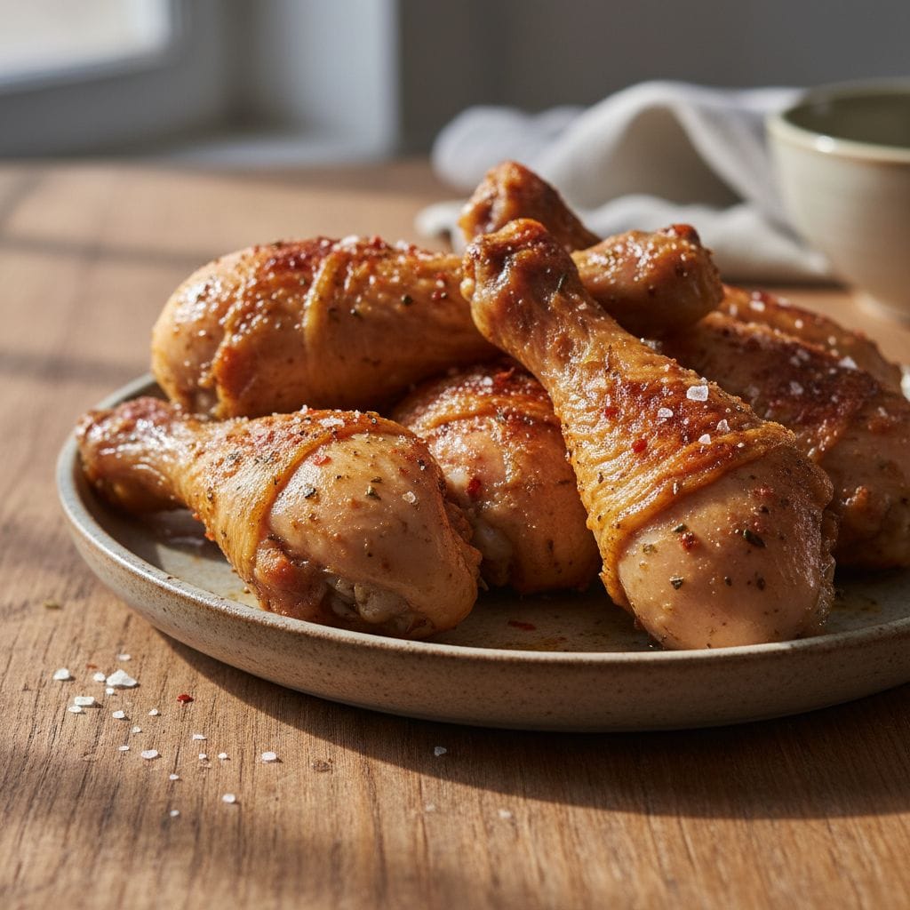 Knusprige-Chicken-Drumsticks-aus-dem-Air-Fryer