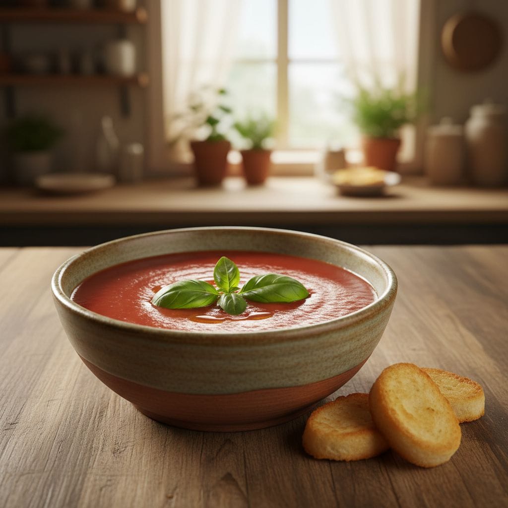 Klassische-Tomatensuppe-mit-Basilikum